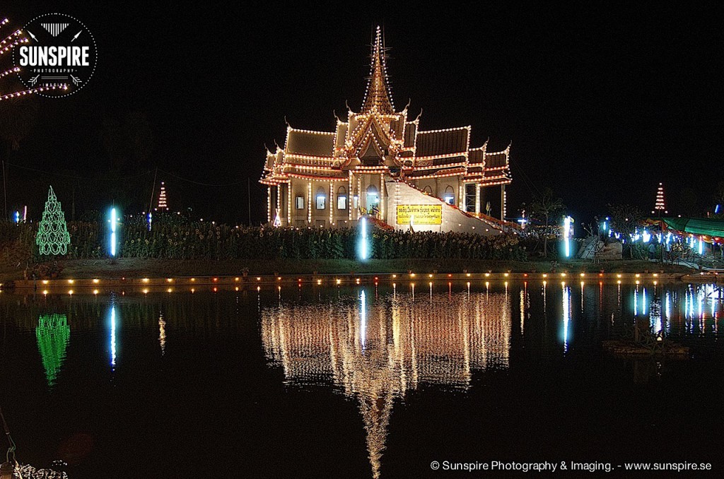 Wat Luang Phor Toh in the evening 2, Sikhiu, Nakhon Ratchasima, Thailand
