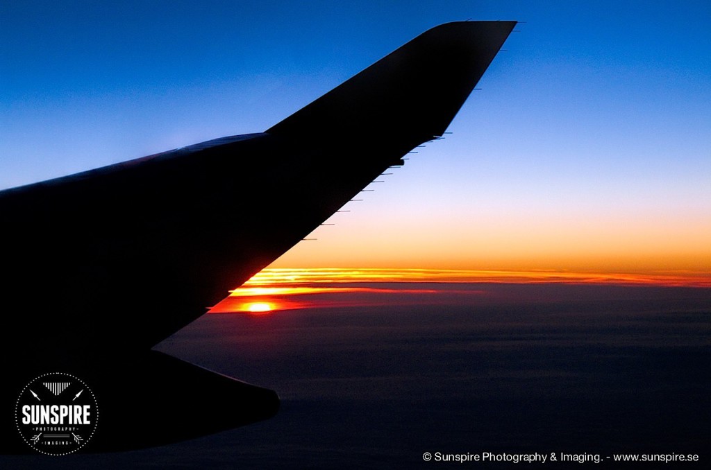 Sunset at 37000 feet...