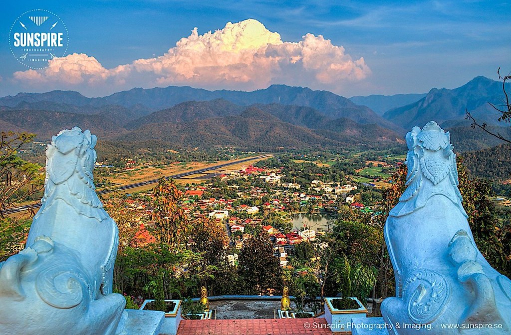 Mae Hong Son seen from Wat Phra That Doi Kong Mu temple.