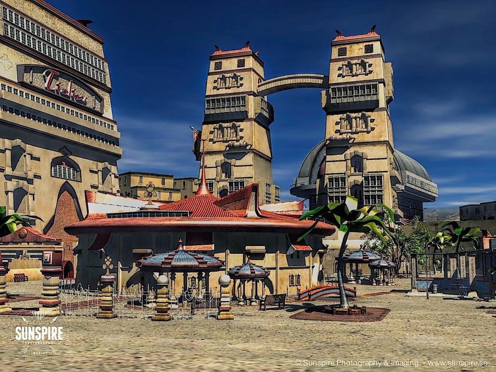 Andoria City. Rendered in Carrara Pro.