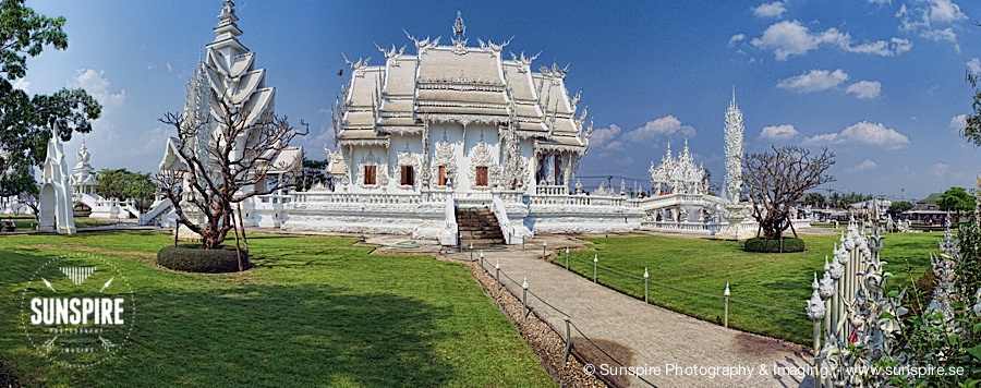 Panorama – Wat Rong Khun (White Temple), Chiang Rai, Thailand